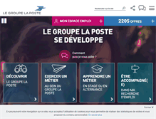 Tablet Screenshot of laposterecrute.fr